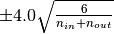 \pm 4.0 \sqrt{\frac{6}{n_{in}+n_{out}}}